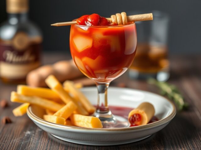 Cocktailsaus van Rudolph — AI-gegenereerde illustratie