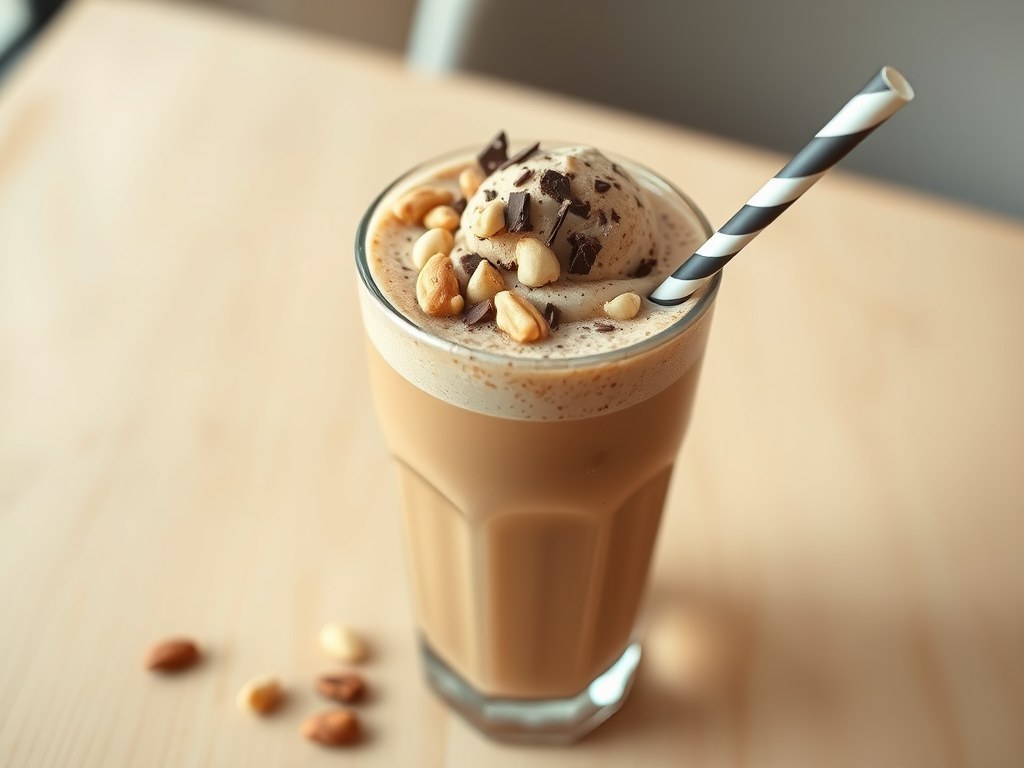 Coffeeshock – smoothie, AI-gegenereerde illustratie