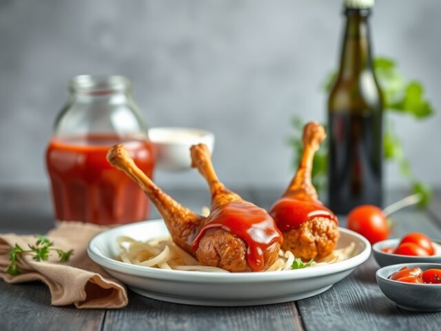 Cola kipdrumsticks — AI-gegenereerde illustratie