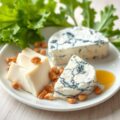 Compositie van brie en bleu de bresse