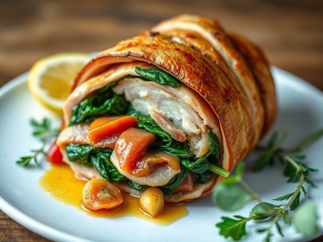 Coniglio in porchetta — AI-gegenereerde illustratie
