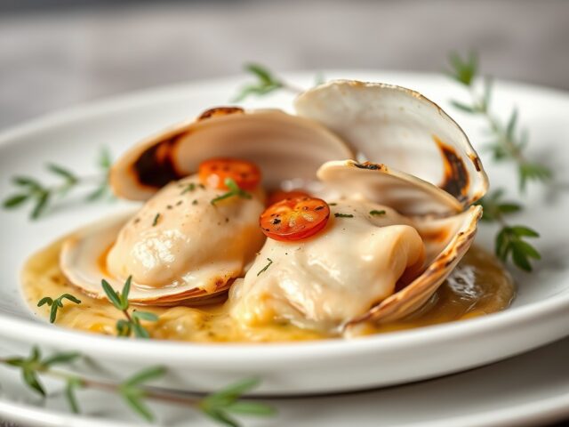 Coquille met texturen van tri colore