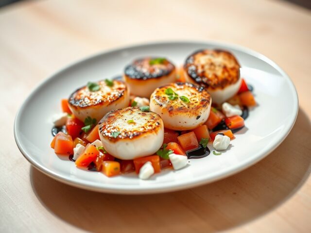 Coquille met tomatensalsa