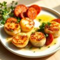 Coquilles en chorizo