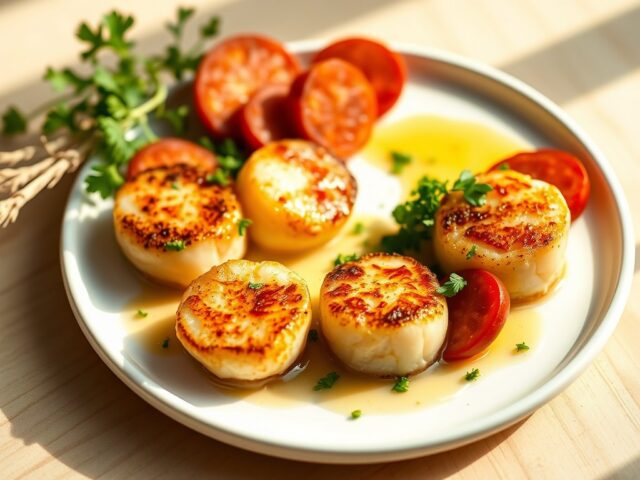 Coquilles en chorizo