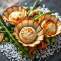 Coquilles in de schelp