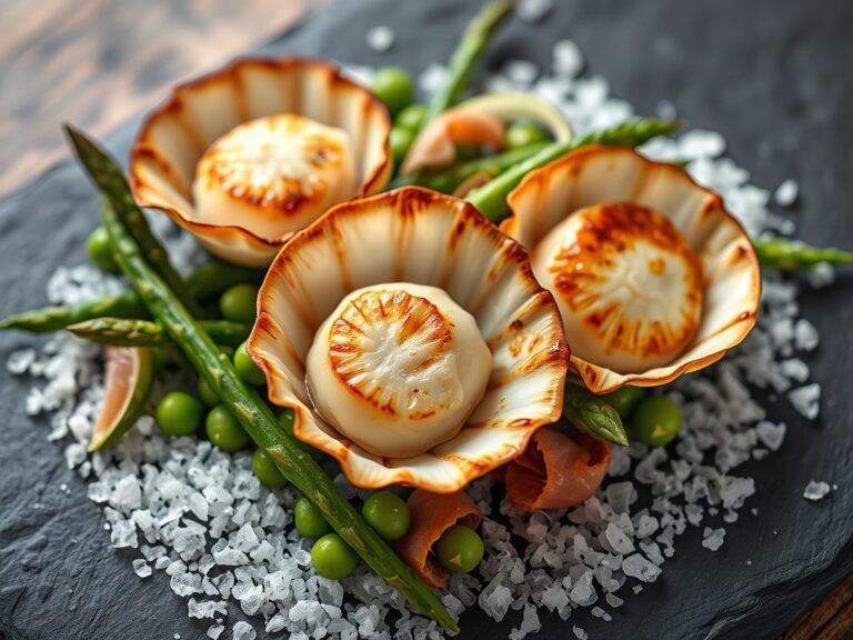 Coquilles in de schelp
