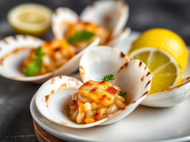 Coquilles met Dragon en Limoen — AI-gegenereerde illustratie