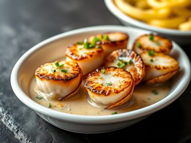 Coquilles St.Jacques in Noilly Prat-Room