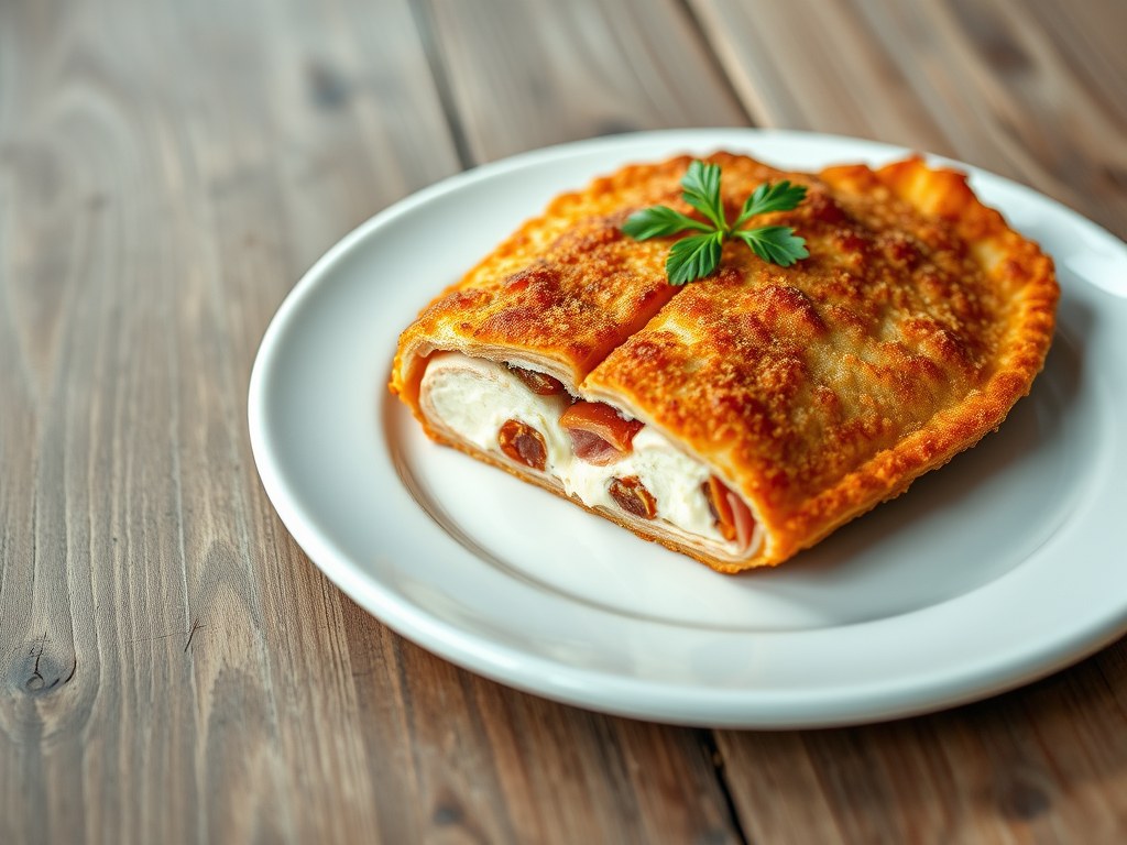 Cordon bleu schnitzel, AI-gegenereerde illustratie