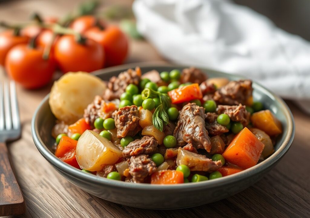 Corned beef stomp, AI-gegenereerde illustratie