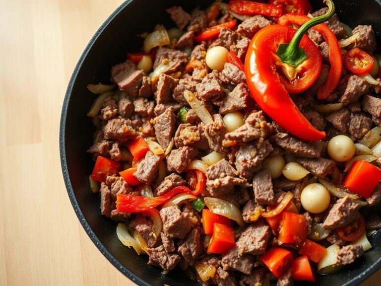 Cornedbeef pittig gebakken