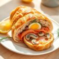 Coulibiac van zalm