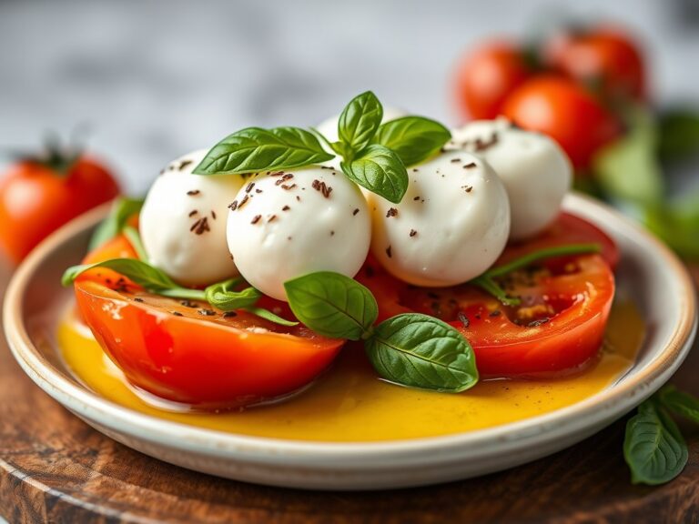 Coupe Caprese (met mozarella en basilicum)