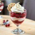 Coupe cranberryroom met kletskoppen