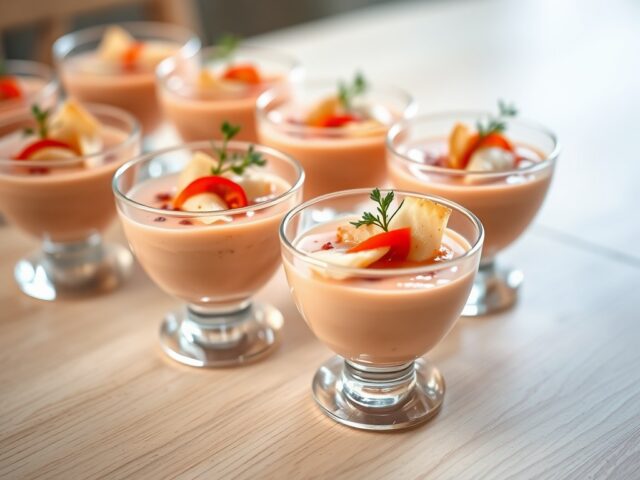 coupes met tomatenroom