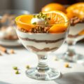 Coupes orange pistache et speculoos