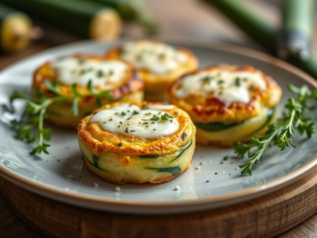 Courgette-aardappelkoekjes