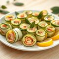 Courgette ham rolletjes