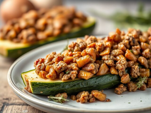 Courgette met gehakt
