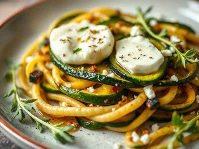 Courgette met lamsoren — AI-gegenereerde illustratie