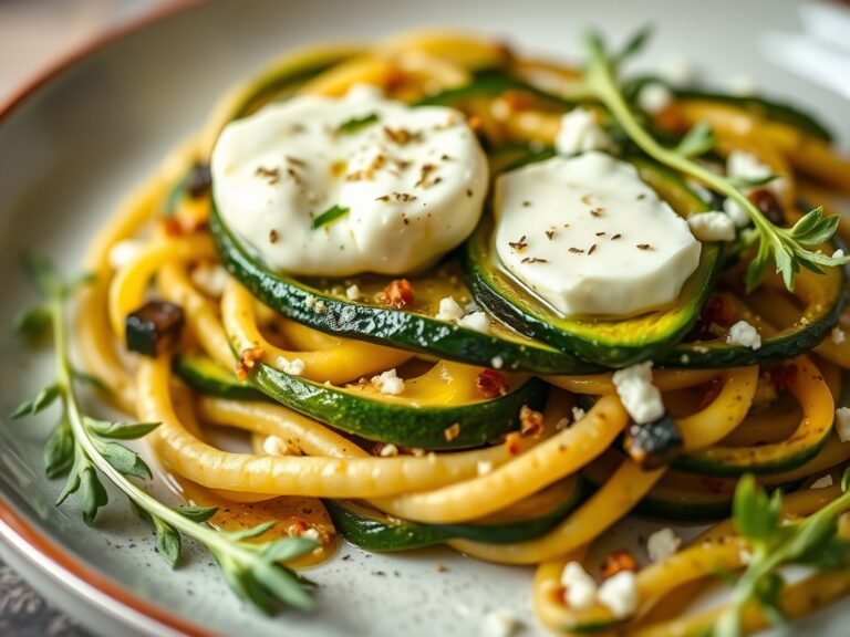Courgette met lamsoren