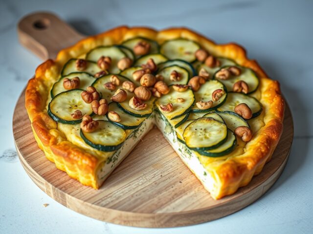 Courgette-notentaart