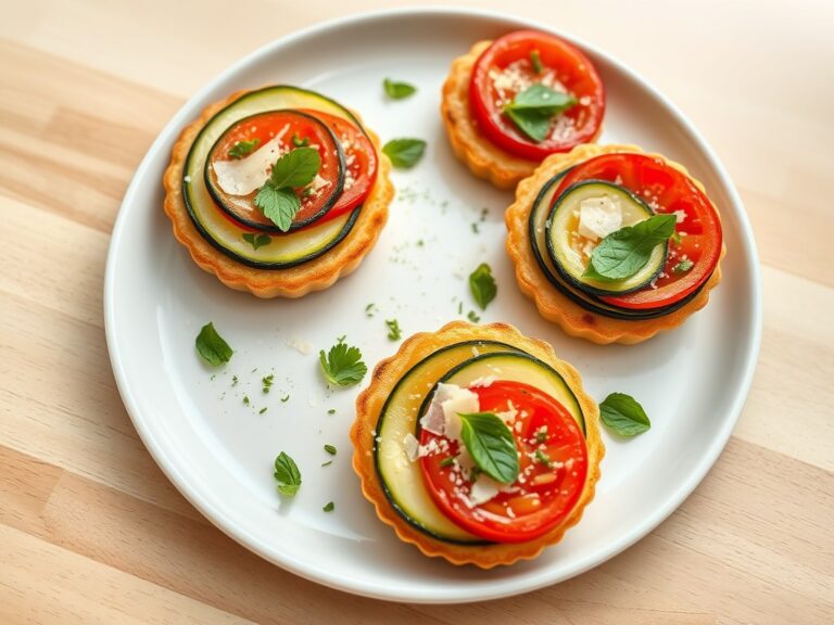 Courgette tomaattaartjes
