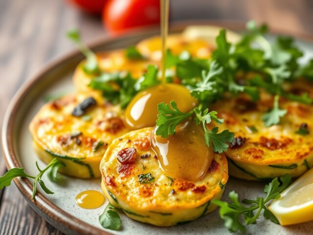 Courgettepakketjes — AI-gegenereerde illustratie