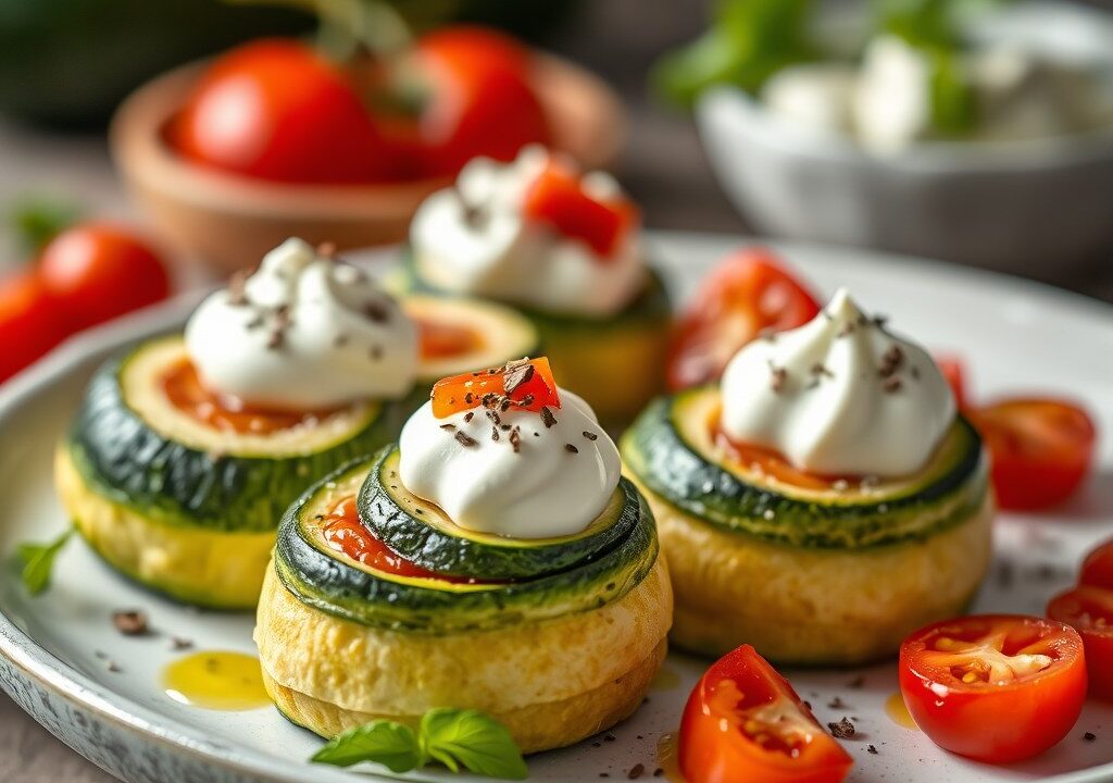 Courgetterolletjes, AI-gegenereerde illustratie