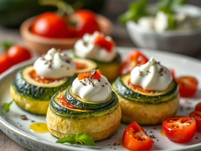 Courgetterolletjes — AI-gegenereerde illustratie