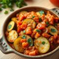 Courgettes in tomatensaus