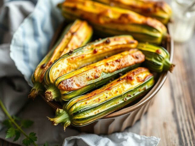 Courgettes uit de oven