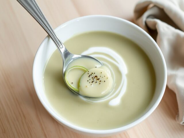 Courgettesoep met prei