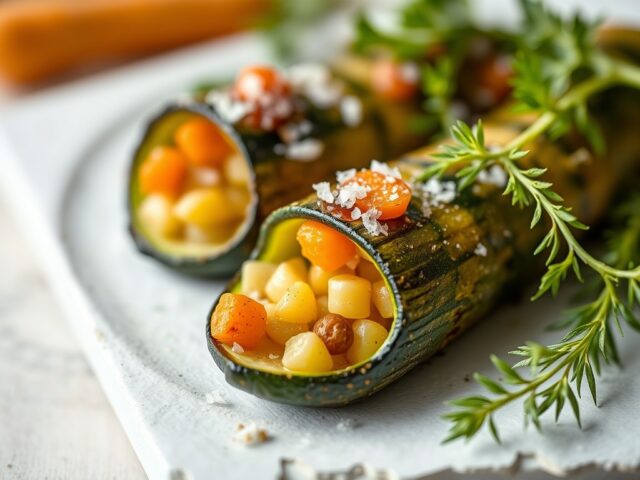 Courgettespiraaltjes met heilbot