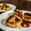 Courgettetaartjes met Konijnfilet