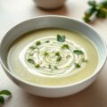 Courgettevelouté met munt en feta
