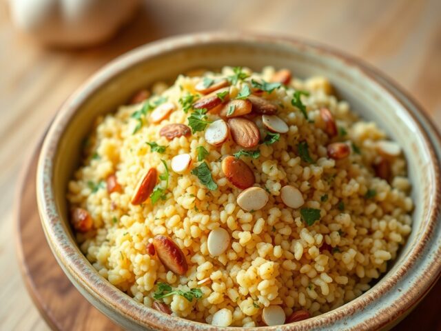 Couscous met Venkel en Amandelschaafsel