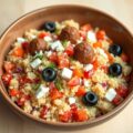 Couscous salade met gehaktballetjes