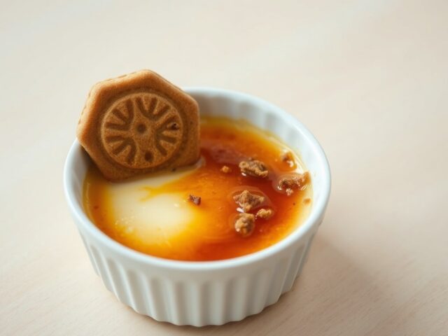Crème brûlée met speculaas