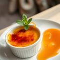 Crème brûlée met vanille en oranjebloesem