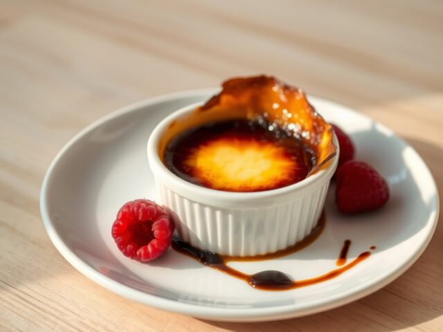 Crème brûlée van ganzenlever