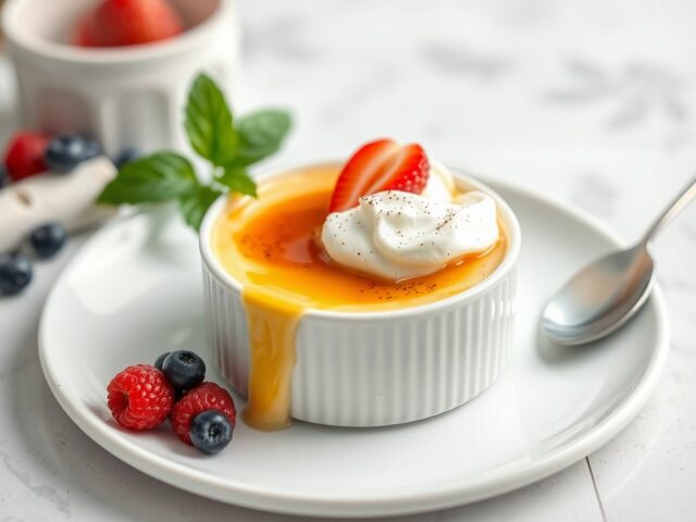 Crème Brulée — AI-gegenereerde illustratie