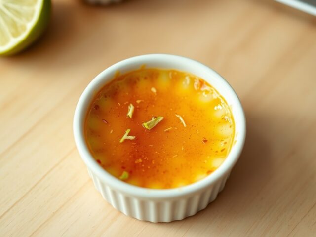 Créme Brulée met limoen