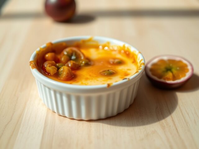 Crême Brulée met passievruchten