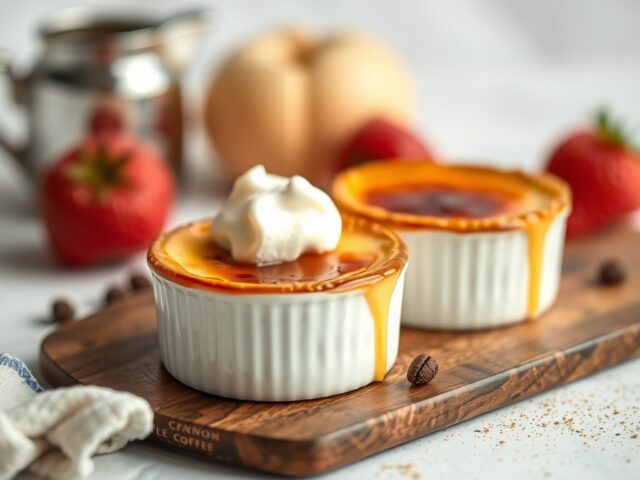 Créme brulee met koffie
