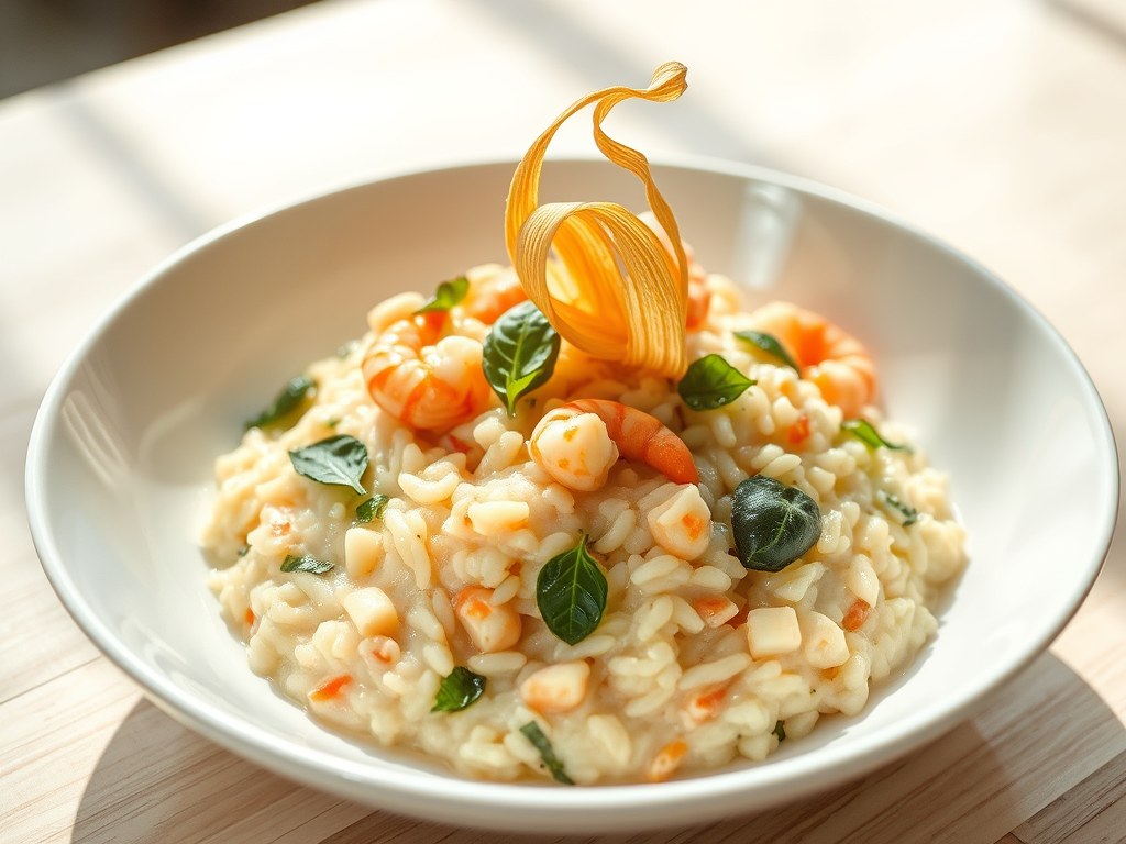 CRÉMEUSE RISOTTO, AI-gegenereerde illustratie