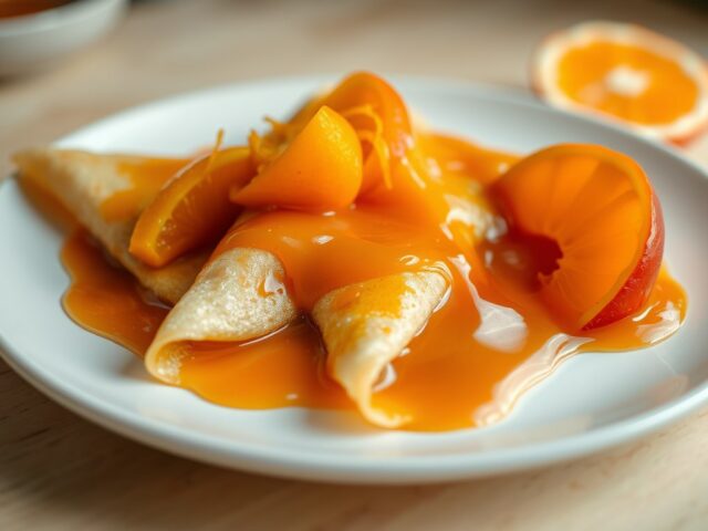 Crêpe suzette met mandarijn