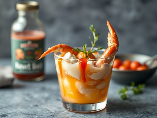 Crabcocktail — AI-gegenereerde illustratie