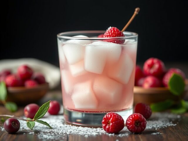 Cranberry Fizz — AI-gegenereerde illustratie